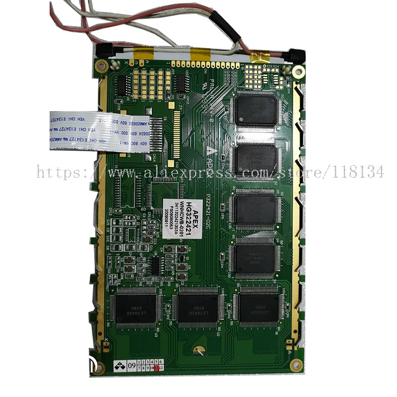 5.7 인치 APEX hg322421과 호환 P322421-02C LCD 패널 14핀 케이블 새 파란색 RG322421