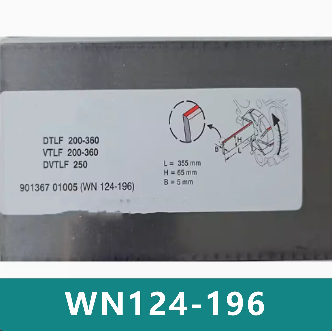 WN124-196 오리지널 카본 베세트당 5 베인