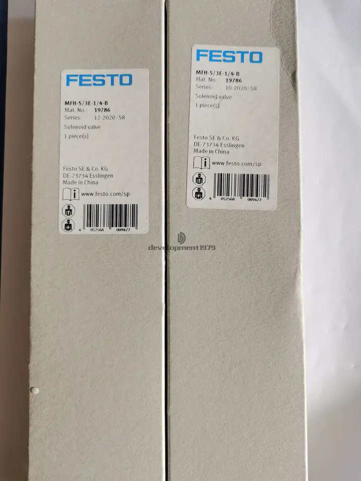 Festo 솔레노이드 밸브 MFH-5 3E-1 4-B 19786 신
