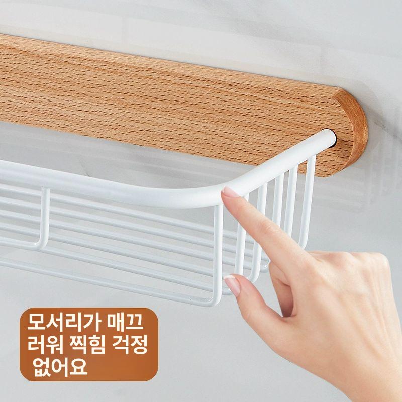화장실 휴지걸이 거치대 홀더 욕실선반 선반형 롤휴지케이스 다용도 벽선반 - 상세 이미지 3