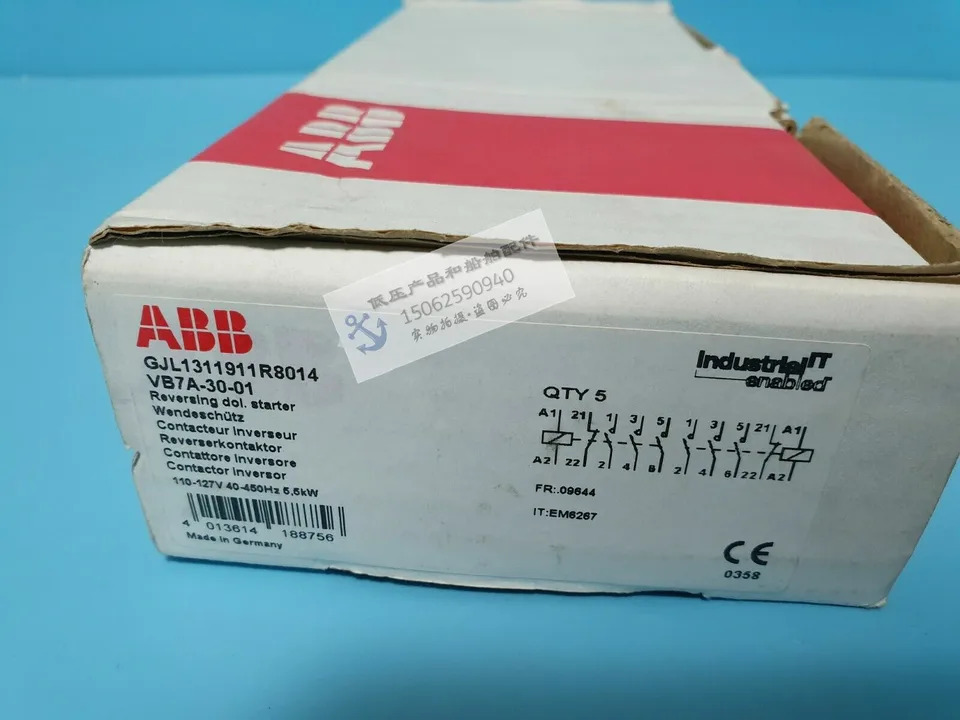 오리지널 ABB 접촉기 VB7A-30-10 VB7A-30-01 24V 220V 신