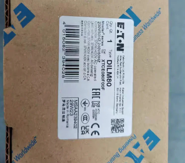 이튼 접촉기 DILM80 230 V50 Hz240 V60 Hz 신