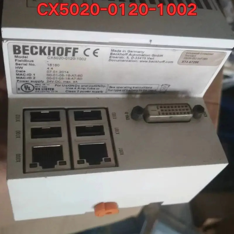 리퍼 PLC 모듈 CX5020-0120-1002 기능 정상