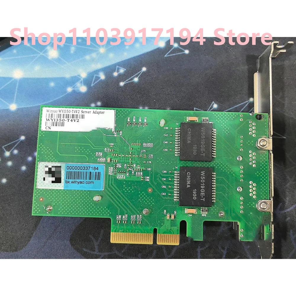 Winyao 기가비트 네트워크 카드 WYI350T4V2 PCI-e X4 4 포트