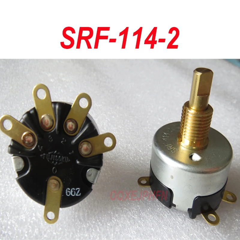 FUJISOKU 로터리 전원 스위치 핸들 20mm SRF-114-2 5 핀 4 밴드 신