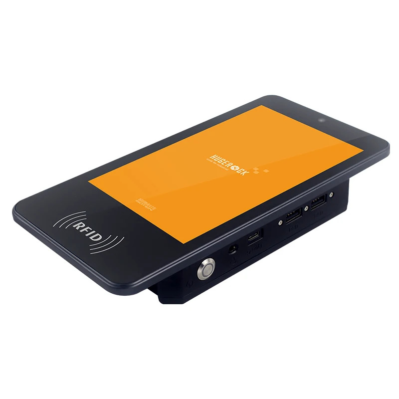 HUGEROCK K101 VESA75 마운트 안 드 로이드 벽 nfc 태블릿 PC 7 인치 4G lte LF HF UHF 수 OBDII IP65 GPS GLONASS oem
