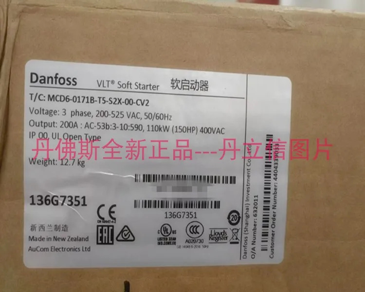 소프트 스타터 MCD600 136G7351 MCD6-0171B-T5-S2X-20-CV2 90KW