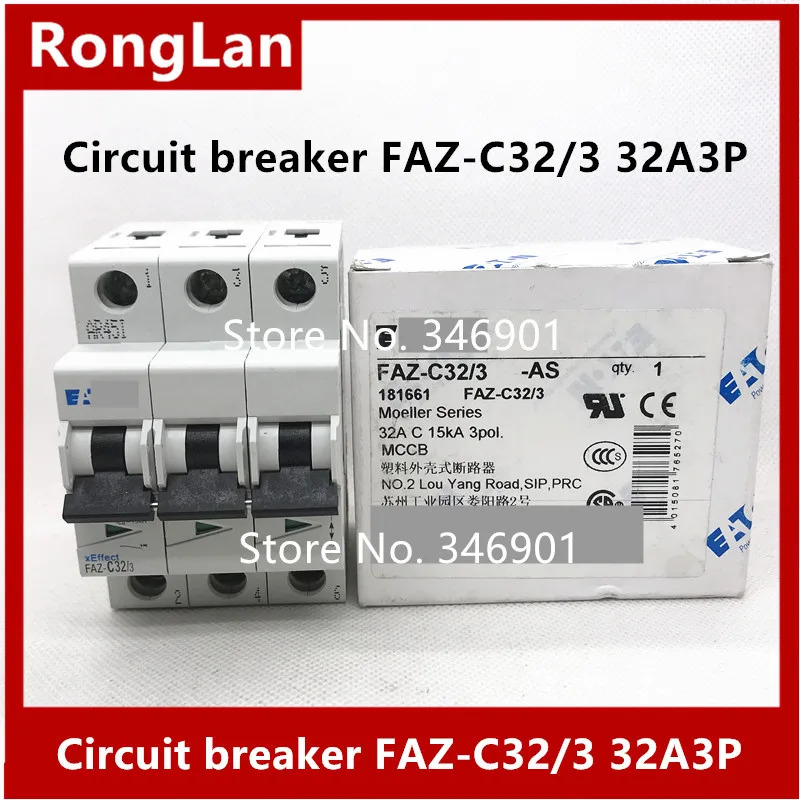 오리지널 FAZ-C10 FAZ-C16 회로 breaker-2PCS 3 FAZ-C20 FAZ-C32 10A 16A 20A 32A 15kA 3P 신