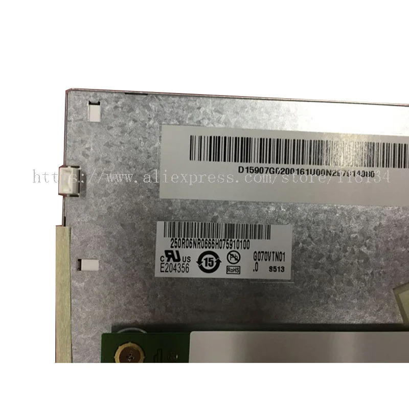 오리지널 G070VTN01.0 G070VTN01 E204356 7 인치 800x480 LCD 디스플레이 화면 산업용