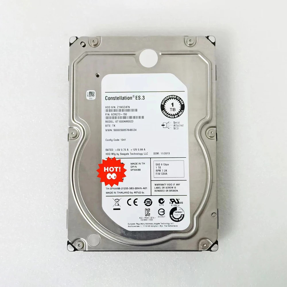 서버 하드 1T 7.2K SAS 3.5인치 6GB 드라이브ST1000NM0023