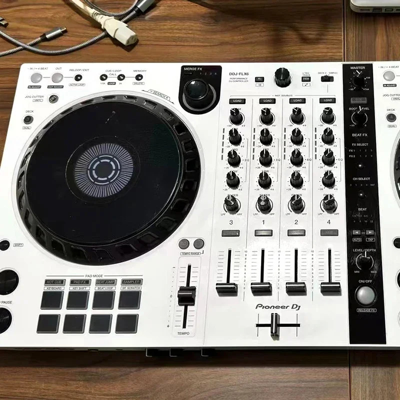 파이오니어 디지털 DJ 컨트롤러 내장 사운드 카드 소프트웨어 ddjflx6 통합 플레이어