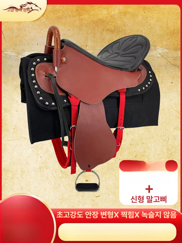 가죽 안장패드 액세서리 조랑말 충격 커버 흡수 당나귀 인조 트레일 경기 경마 승마용 - 상세 이미지 2