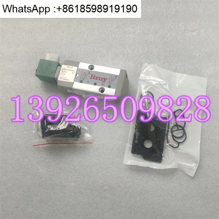 American BRAY 2위치 5방향 솔레노이드 밸브 마운트 630250-21524536 DC24V 포장