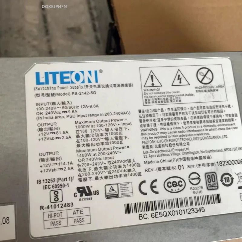 LITEON 1400W 전원공급장치 PS-2142-5Q거새 원본