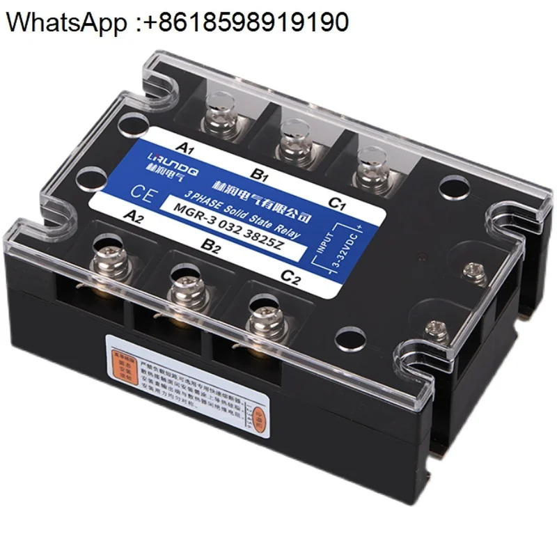 Linrun 3개솔리드 스테이트 릴레이 AC 제어 380V25A 칩 SSR-3 A3825Z