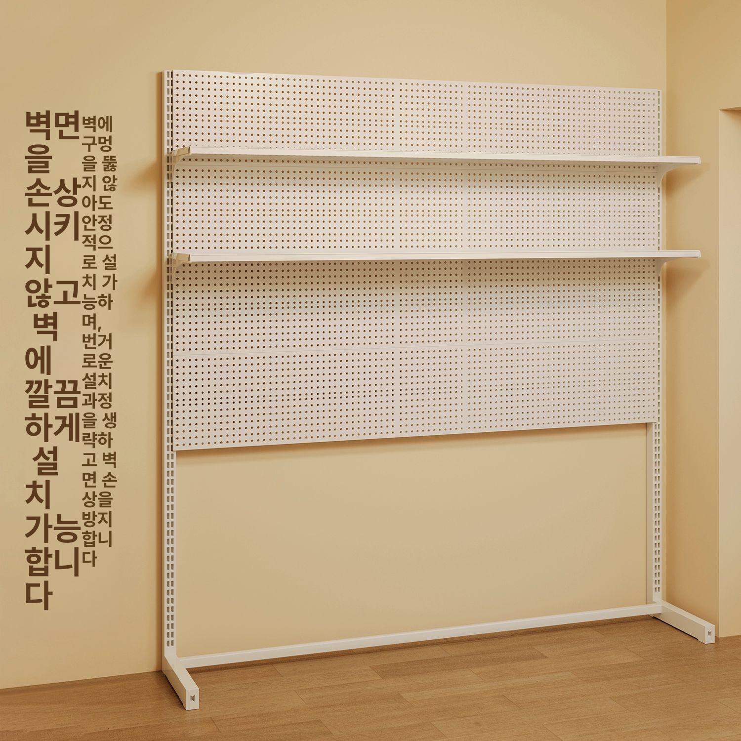 철제 타공선반 데스크탑 책상용책장 수납 책상위선반 - 상세 이미지 5