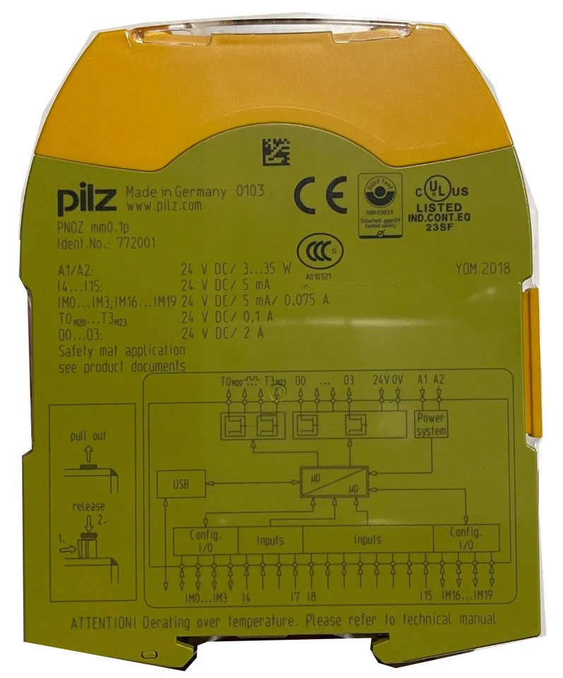 772001 PNOZ mm0.1p 안전 릴레이 신