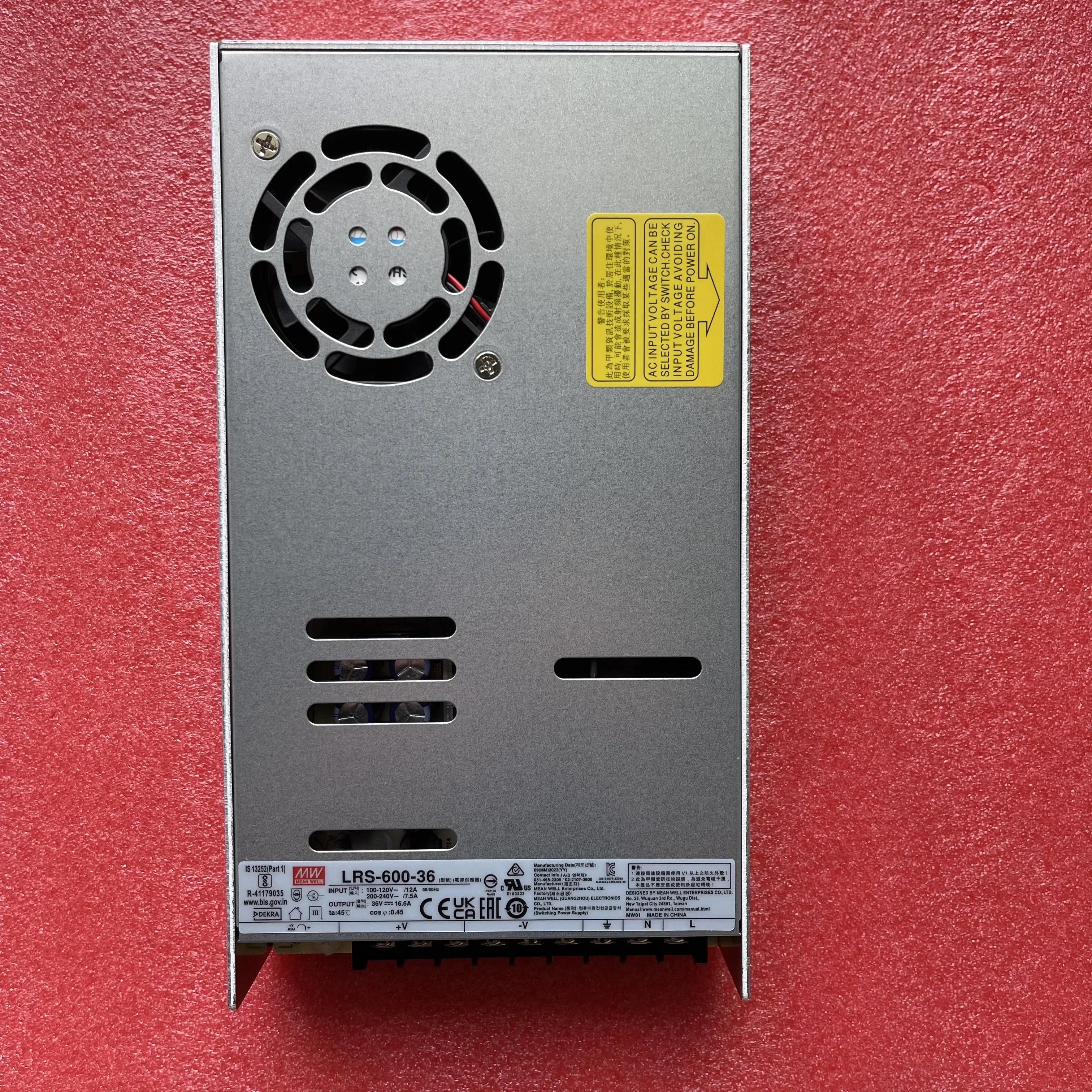 MEAN WELL LRS-600-5 LRS-600-12 LRS-600-15 LRS-600-24 LRS-600-27 LRS-600-36 LRS-600-48 600W 단일 출력 전원