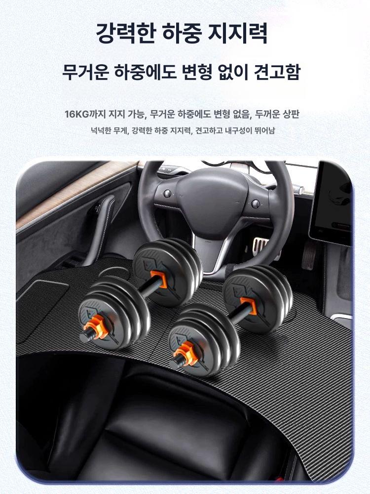 접이식 뒷좌석테이블 다용도 차량용트레이 멀티 거치대 간편 차박용 간이 - 상세 이미지 4