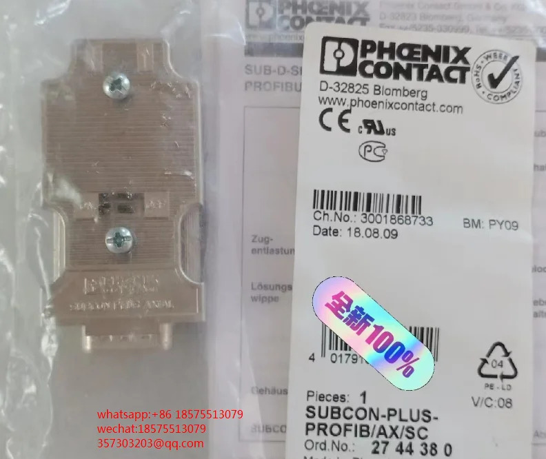 피닉스 2744380 커넥터 SUBCON-PLUS-PROFIB AX SC 네트워크 커넥터신