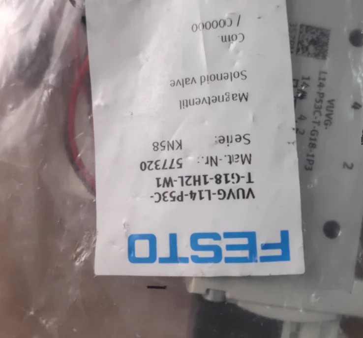 오리지널 센서 VUVG-L14-P53C-T-G18-1H2L-W1 577320 신