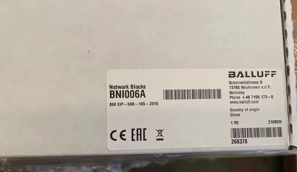 FBALLUF BNI EIP-508-105-Z015 BNI006A 독일 신