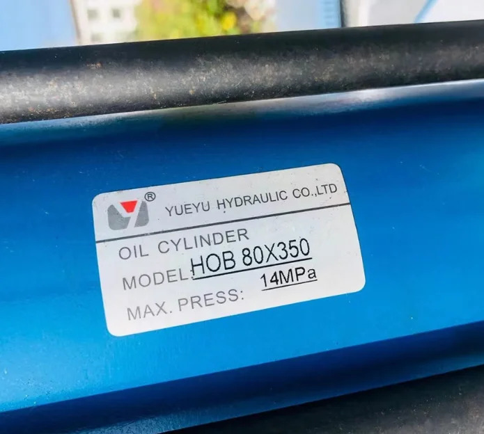 YUEYU 유압 COLTD 오일 실린더 모델 HOB80X350 14Mpa HOB100X400