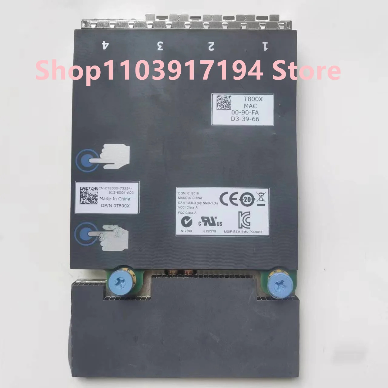Dell 서버 네트워크 카드 R740 OCm14104B T800X 4 포트기가비트