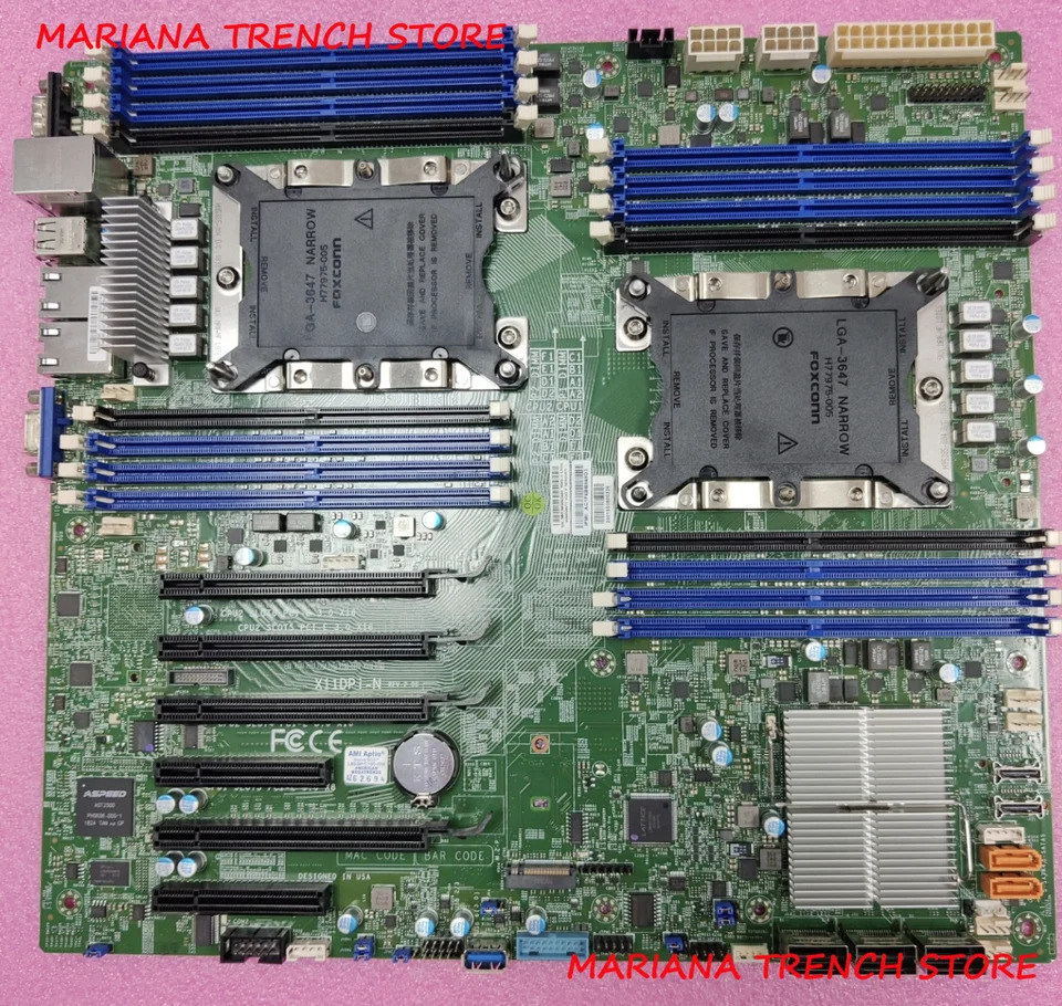 Supermicro 마더보드X11DPi-N Xeon 확장 프로세서 LGA-3647 DDR4 2 PCI-E 3.0 NVMe x4 내부 포트