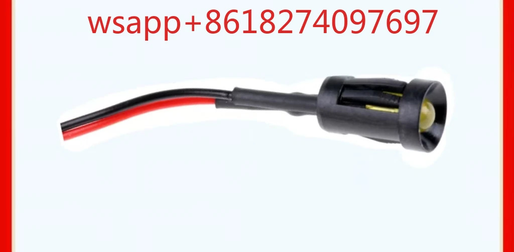 노란색 LED 패널 표시등 204-114 24V DC 20mA