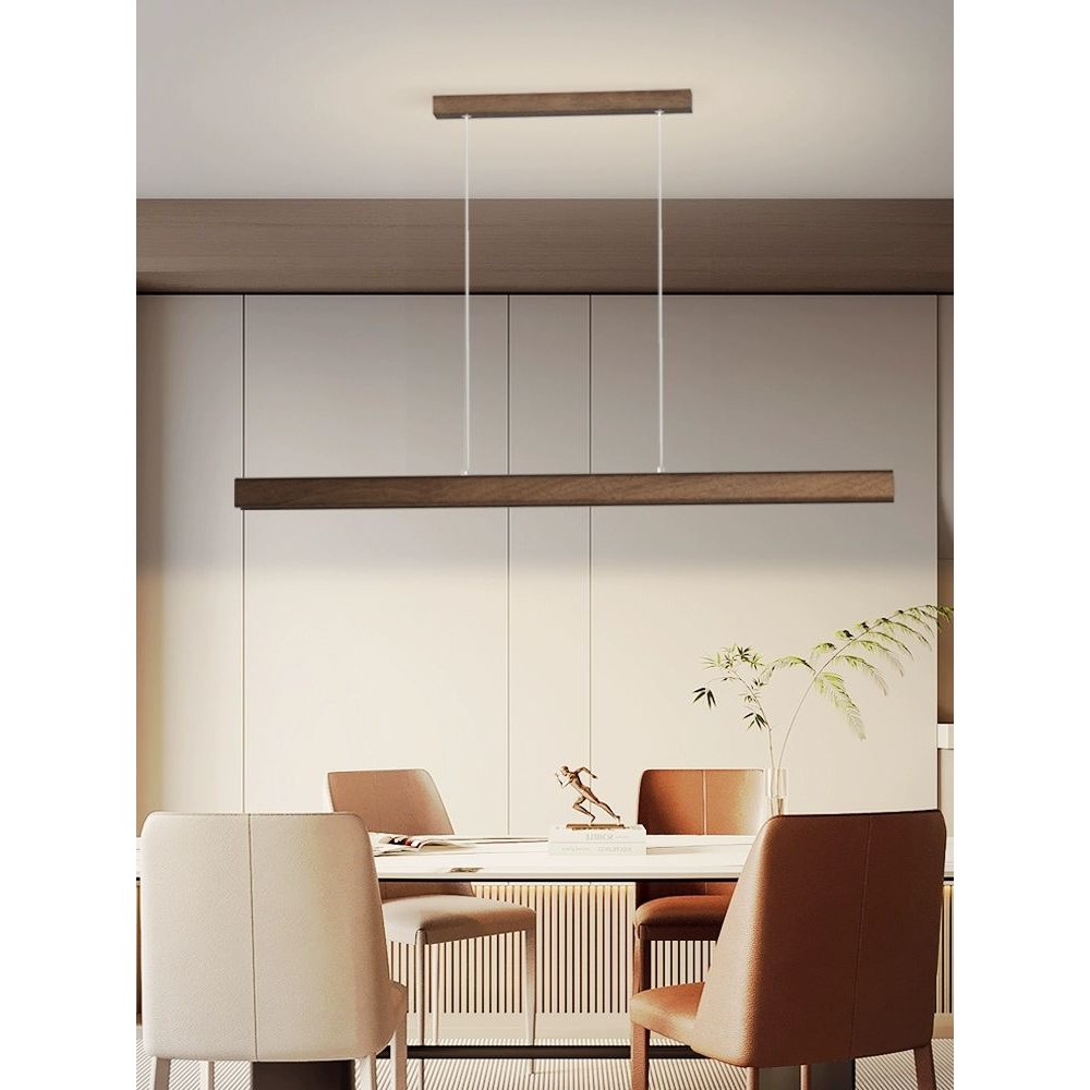 원목 인테리어조명 LED 펜던트 식탁전등 팬던트 무드등 라인 바카운터 일자등 - 상품 이미지