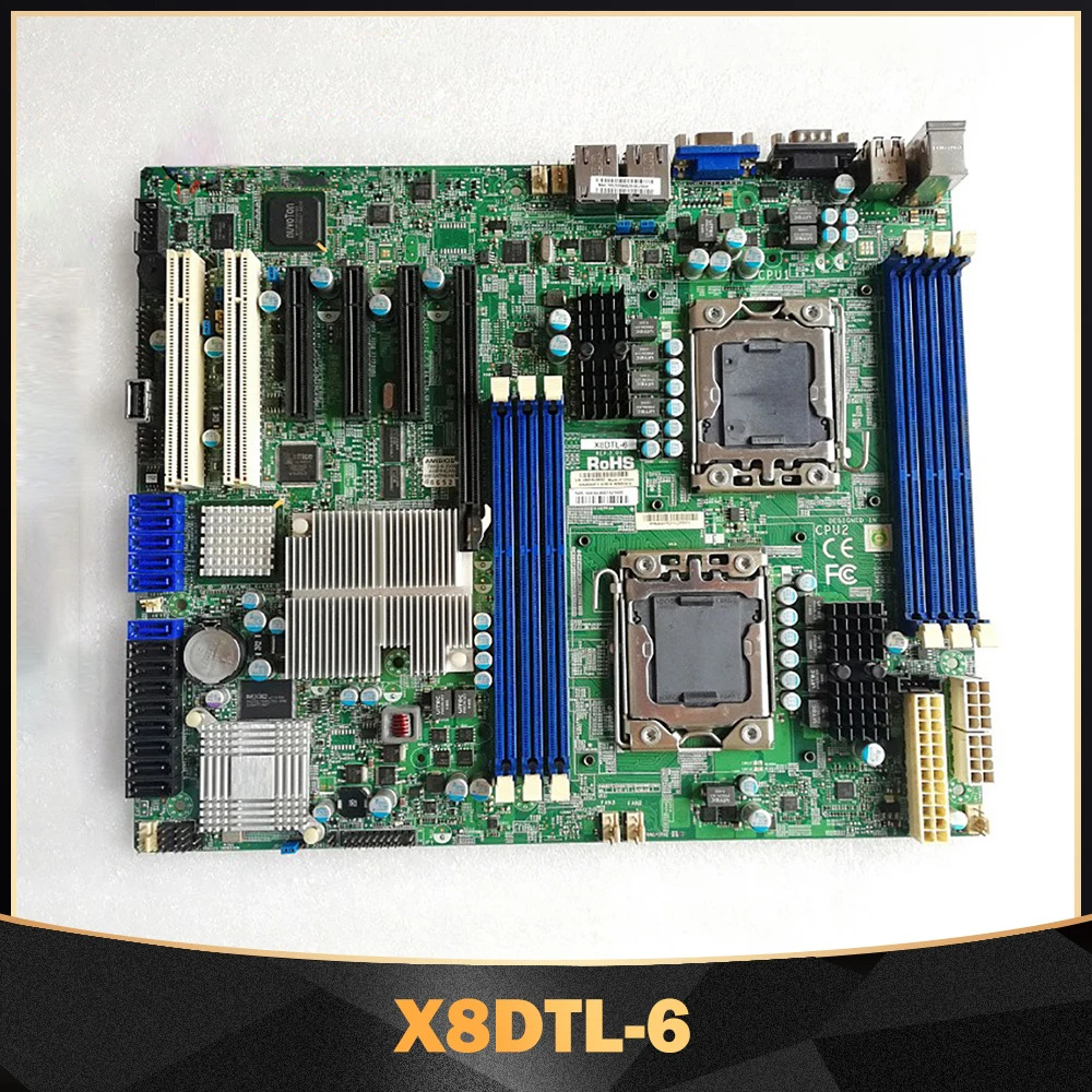 서버 마더보드 DDR3 SATA2 PCI-E 2.0은 Supermicro X8DTL-6Xeon 프로세서 5600/5500 시리즈를 지원