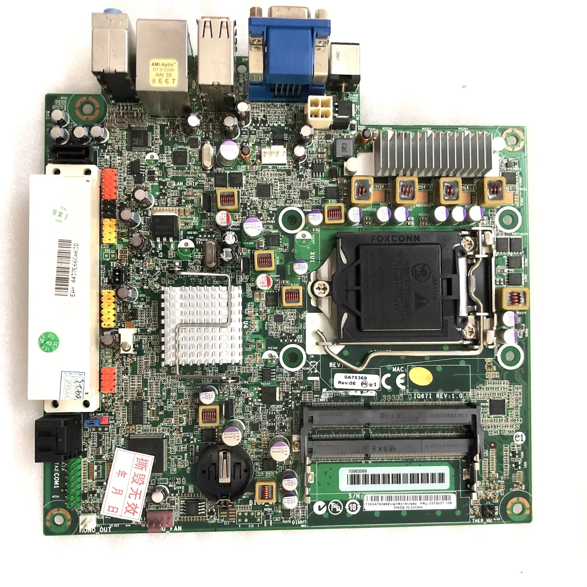 Lenovo호환 M91 마더보드 IQ67I 메인보드03T8362 완전 작동 리퍼