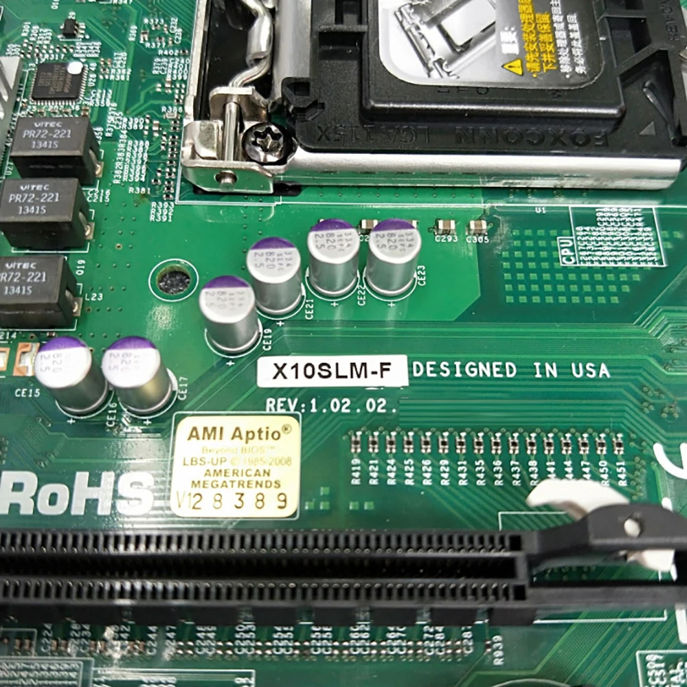 마더보드 E3-1200 v3/v4 대 Supermicro X10SLM-F코어 i3 LGA1150 DDR3 4 USB 3.0헤더를 통A 21 1개