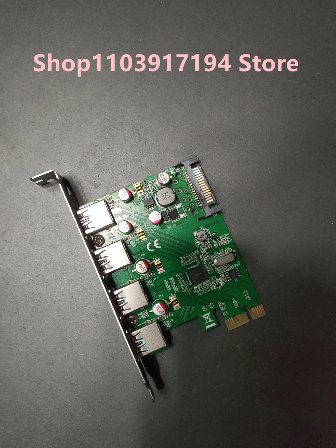 SYBA FG-EU306B-7 PCIe 확장 카드 4x USB 3핀 15 핀