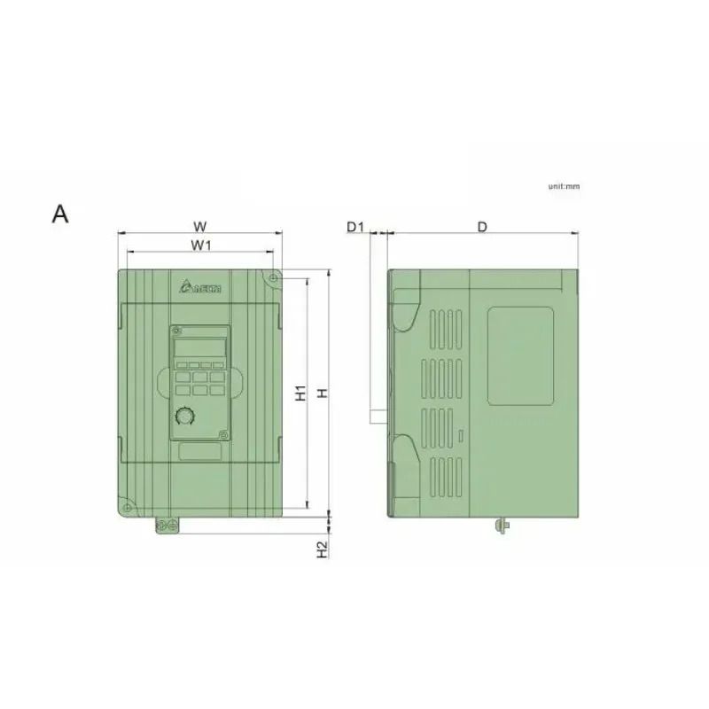 델타 M 시리즈 인버터 VFD-M VFD007M21A 220V 0.75KW
