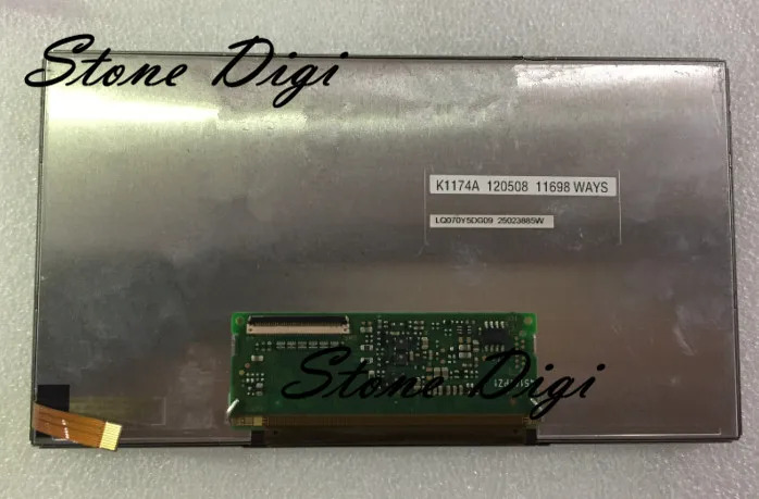 자동차 GPS 교체 LCD 디스플레이 패널 LQ070Y5DG09 7.0 인치