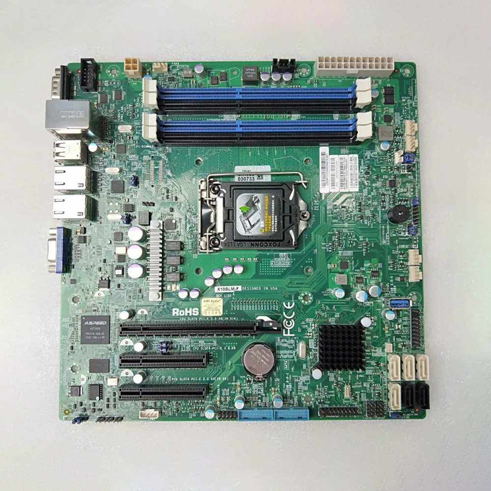 마더보드 E3-1200 v3/v4 대 Supermicro X10SLM-F코어 i3 LGA1150 DDR3 4 USB 3.0헤더를 통A 21 1개