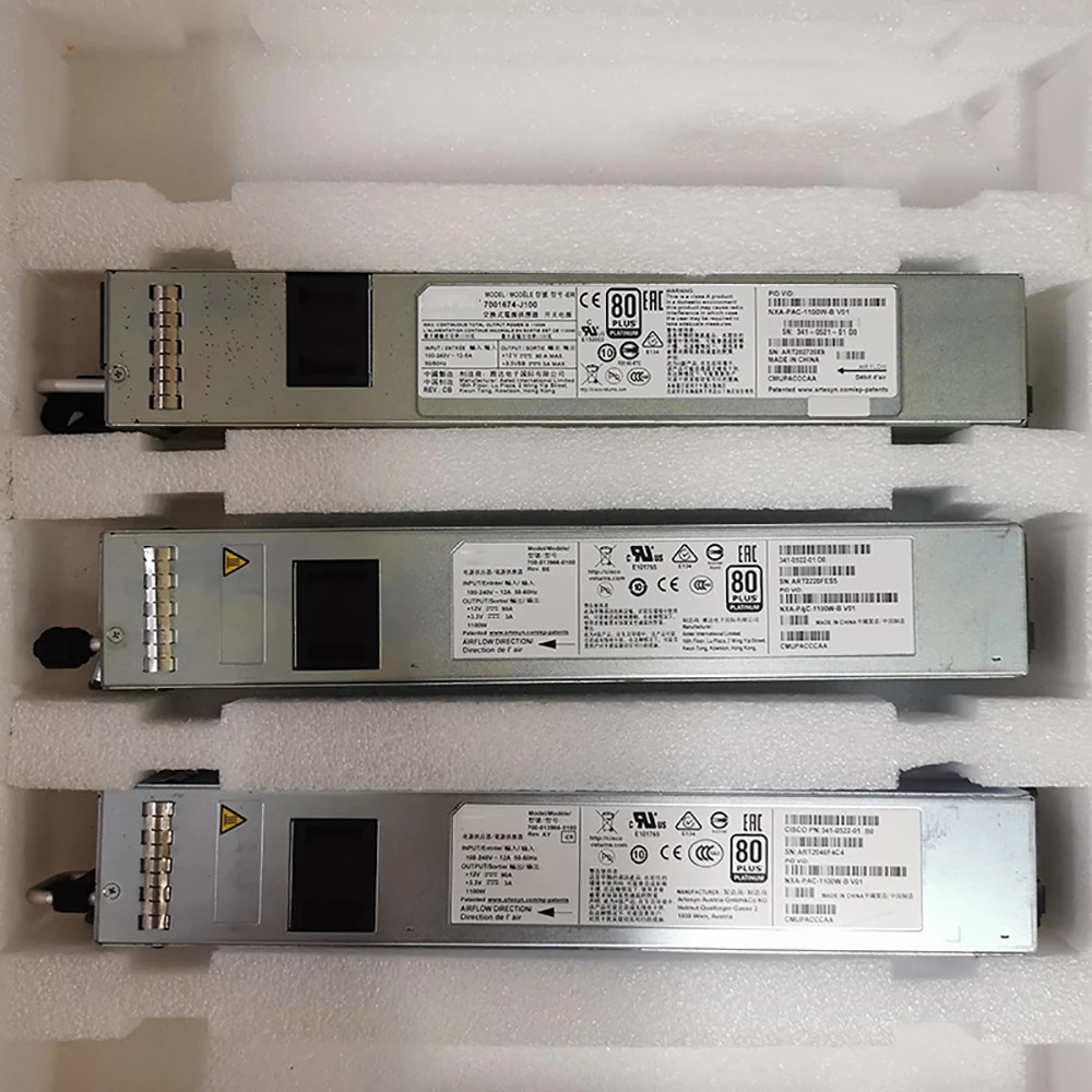 CISCO N6K-C6001 스위치 전원공급장치341-0522-01 NXA-PAC-1100W-B