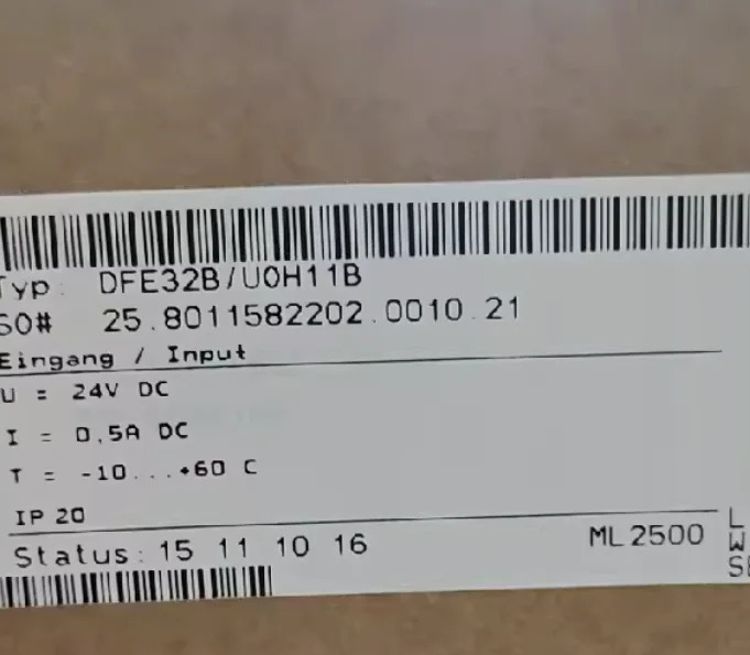 DFE 32B/UOH11B MC07B0030-5A3-4-00 MDX61B055-5A3-4-OT MDX61B00022-5A3-4-OT PNOZ XV3 6ES7321-1BH10-0A