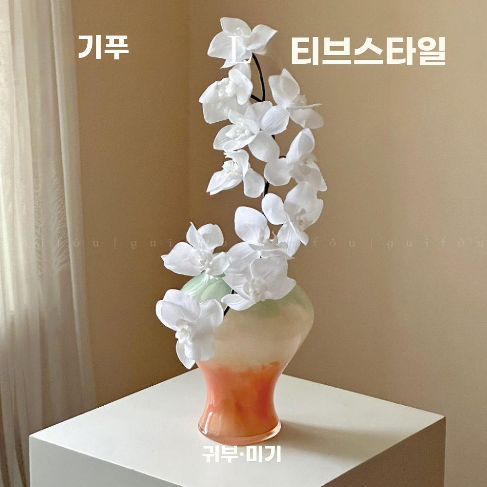 모던 유리 꽃병 무지개 글라스 화병 전통 꽃꽂이 병 - 상세 이미지 5