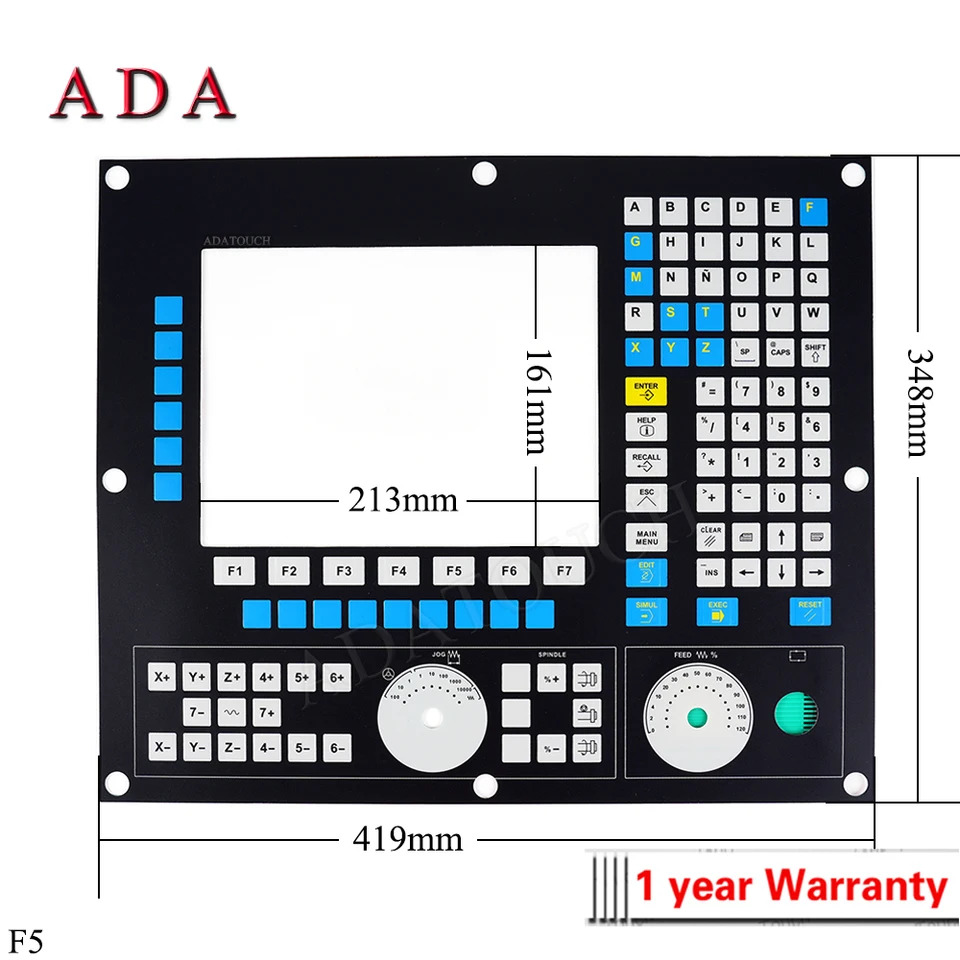 멤브레키보드 키패드 스위치 CNC 8055i PLUS-M-COL-K CN55IP-GP-CK-AIS-B-7-ABEJSV 단추