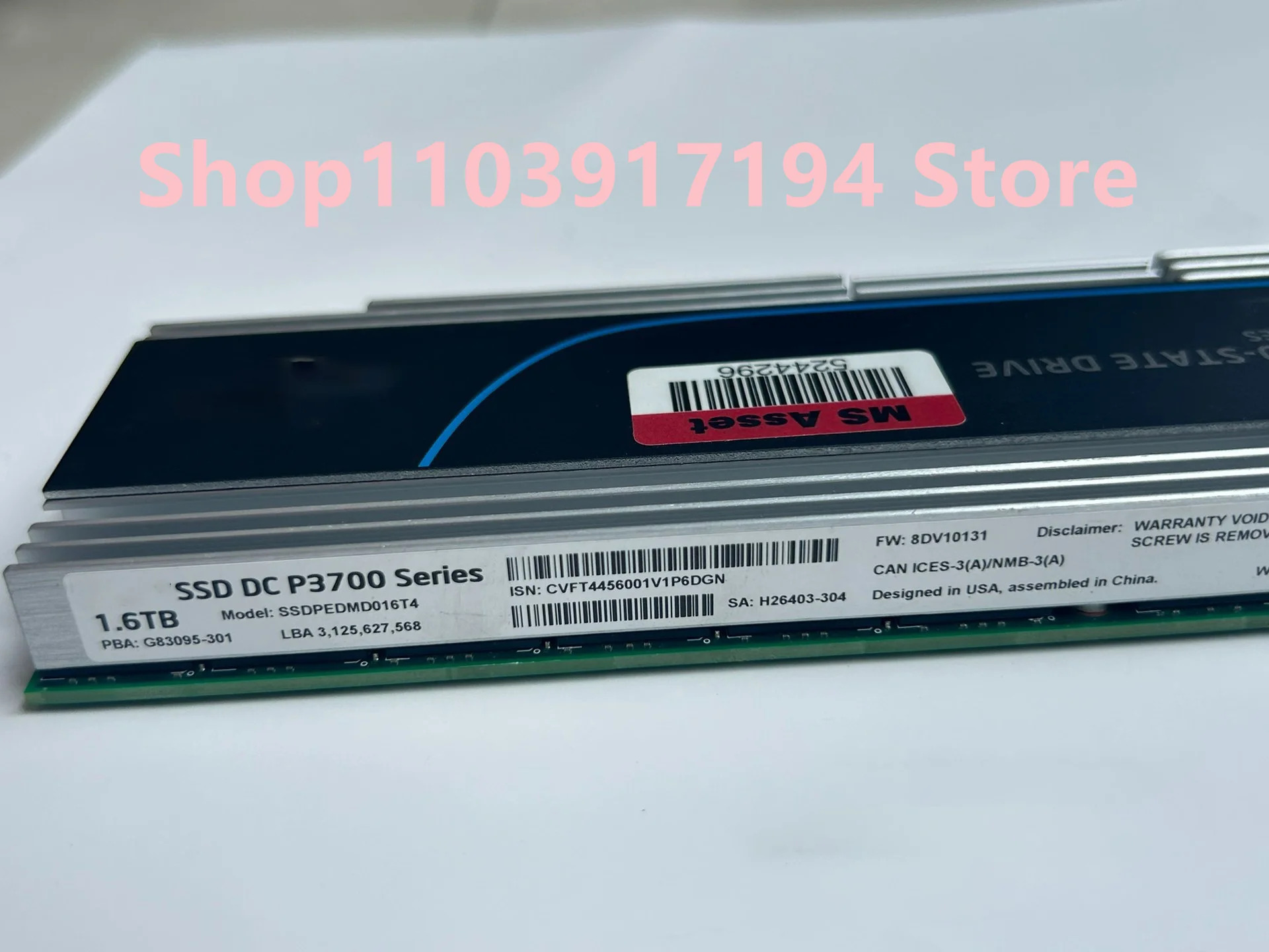 DC P3700 1.6T SSDPEDMD016T4 SSD PCI-E NVME 솔리드 스테이트