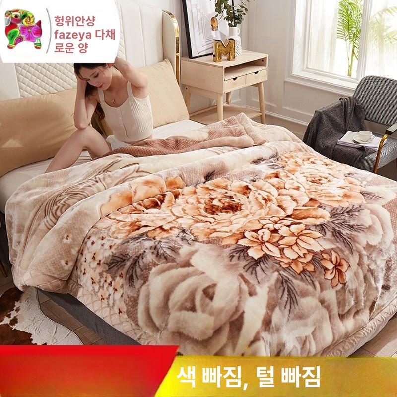 레트로 거실담요 북유럽 대형 극세사 태슬 옛날 빈티지 낮잠이불 따뜻한 차박 감성 - 상세 이미지 3