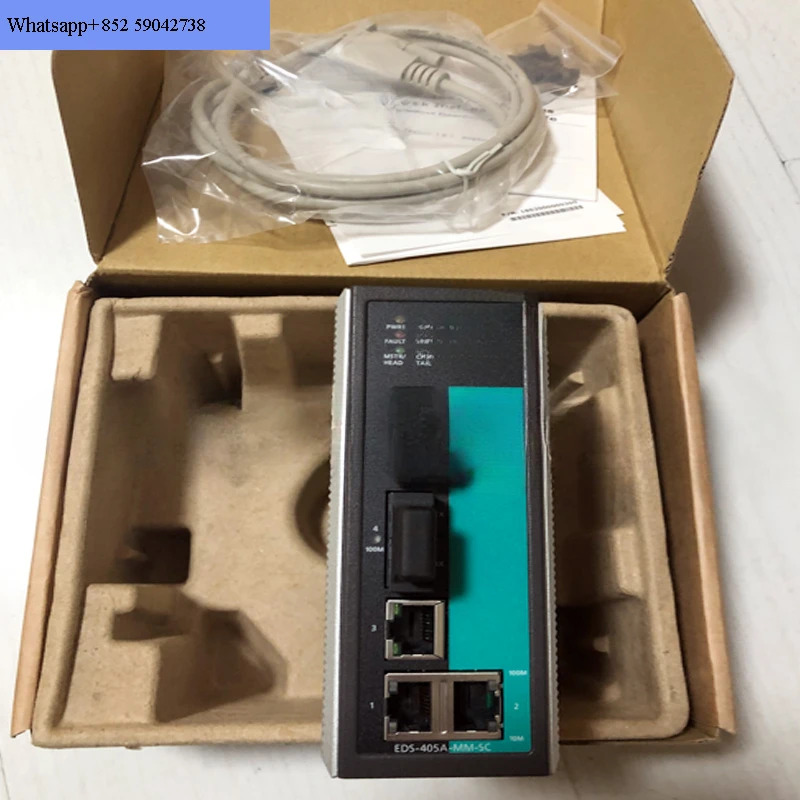 Mosa MOXA EDS-405A-MM-SC 2 라이트 3 전기 5 포트 산업스위치 멀티 모드