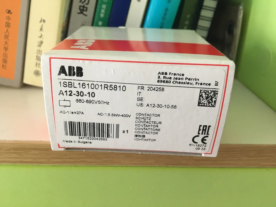 오리지널 ABB AC 접촉기 A9-30 A12-30 A16-30 690V 코일 신
