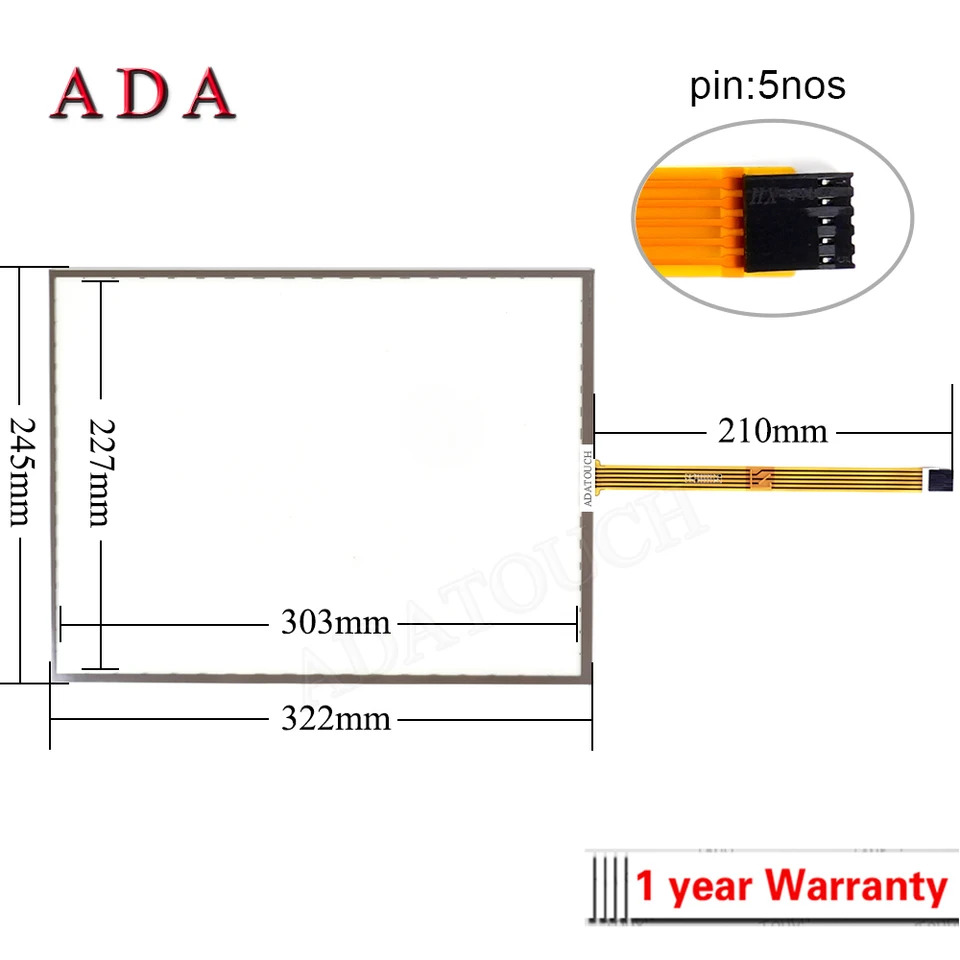 터치 스크린 패널 유리 디지타이저 6784-2ag20-3ba0 67 884-2AG20-3BA0 IPC477C 15 오버레이 보호 필름