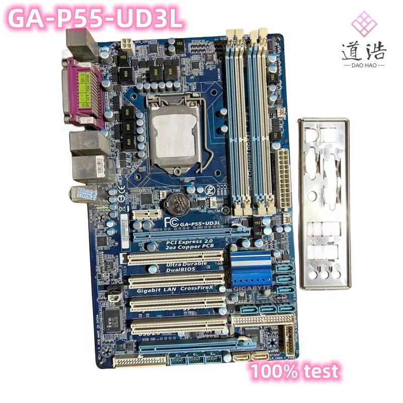 GA-P55-UD3L 마더보드16GB USB2.0 LGA 1156 DDR3 P55 H55 메인보드 완전 작동 리퍼