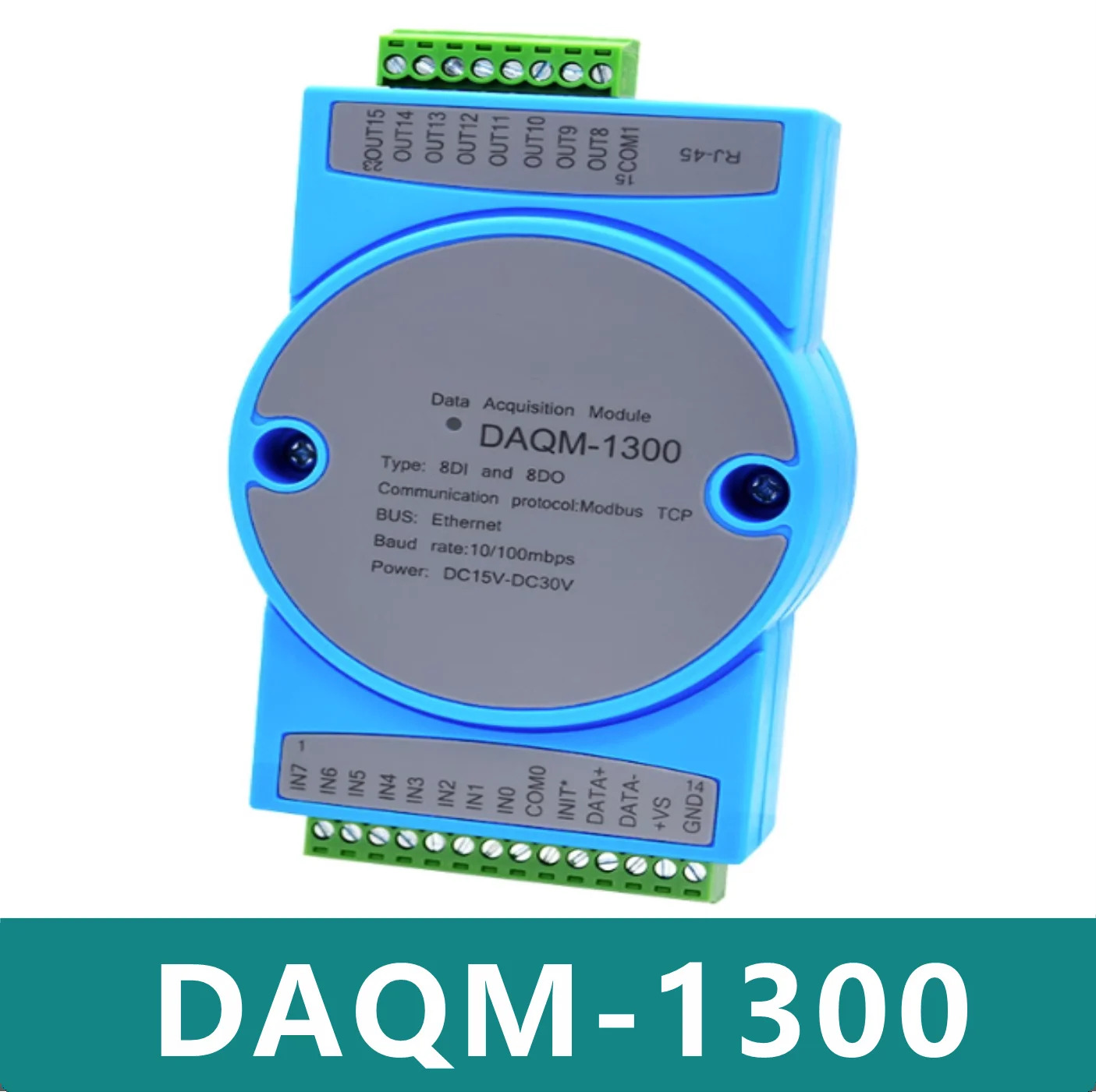 DAQM-1300 디지털 IO모듈 네트워크 포트 ModbusTCP 이더넷 16DIO 스위치 입력/출력