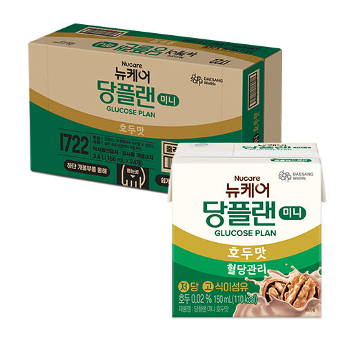 뉴케어 당플랜 미니 호두맛 당뇨영양식 150ml 24개 가격 비교 대상웰라이프 본사쇼핑몰 뉴케어 당플랜 미니 호두맛 당뇨영양식 150ml 24개